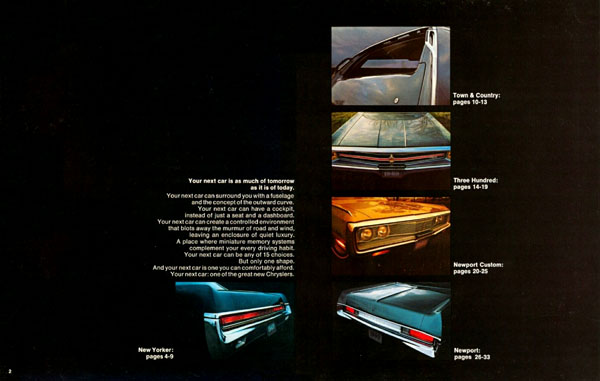 The 1969 Chrysler Models consisted of the upscale New Yorker series