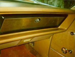 1970 Chrysler Newport Cordoba Glovebox lid trim panel.