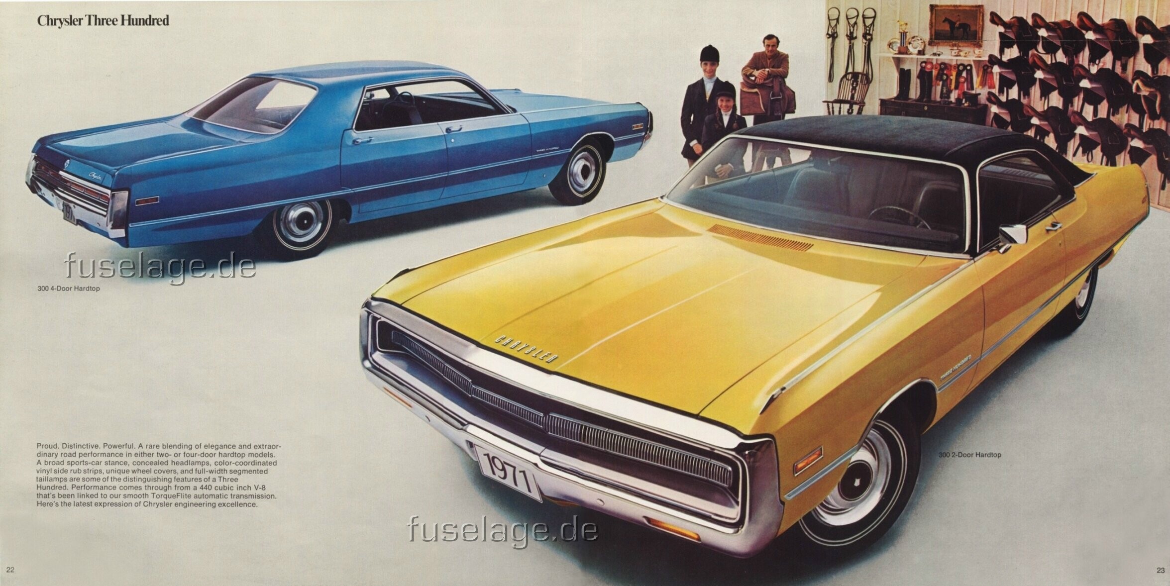 1971 Chrysler 300 4-door and