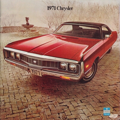 1971 Chrysler Sales Catalog Cover showing New Yorker Two-Door Hardtop