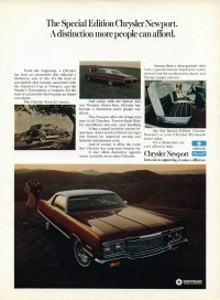 1973 Chrysler Newport Navajo advertisement