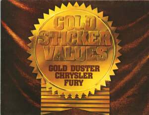 Cover of the 1973 Gold Sticker value special model folder