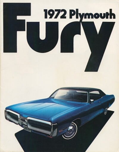 1972 Plymouth Fury sales catalog cover